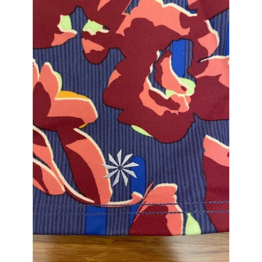 ATHLETA Conscious Crop‎ Printed Floral Retail NWT $64 Sz. Medium Gorpcore Yoga